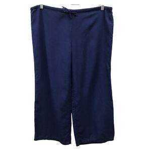 JPR Baggage Pants Womens Small Lounge Blue Drawstring Wide Leg